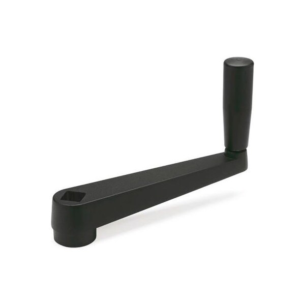 J.W. Winco GN471.1 Crank Handles, Zinc Die-Cast, Revolving Handle, Thru Square Bore - 1/2", 3.94"L